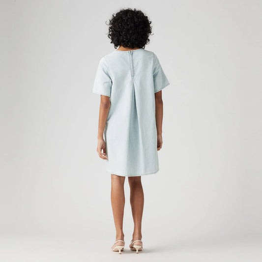 LEVI'S® WOMEN'S DENIM TEE DRESS - LIGHT INDIGO - FLAT FINISH
