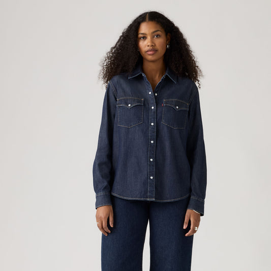 LEVI'S® WOMEN'S EVANS RELAXED WESTERN SHIRT - MULTI-COLOR