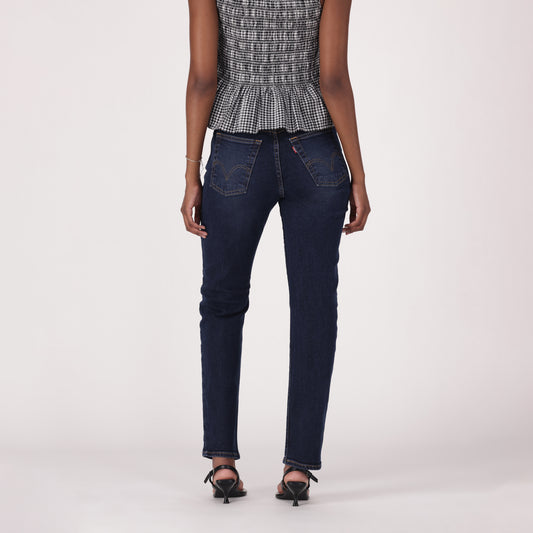 LEVI'S® WOMEN'S WEDGIE SLIM JEANS - MED INDIGO - WORN IN