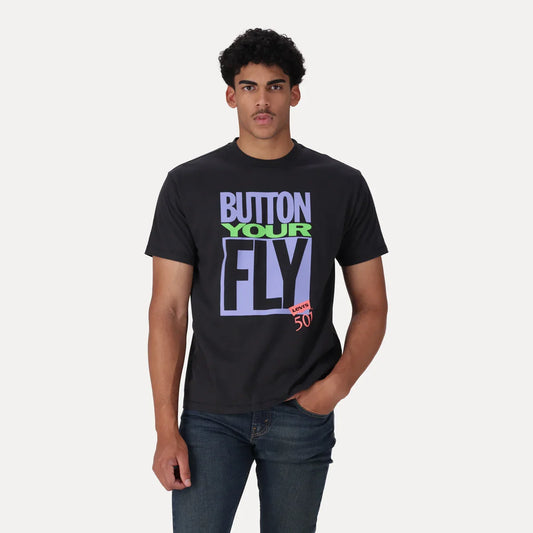 LEVI'S® MEN'S GRAPHIC VINTAGE FIT T-SHIRT - BLACK