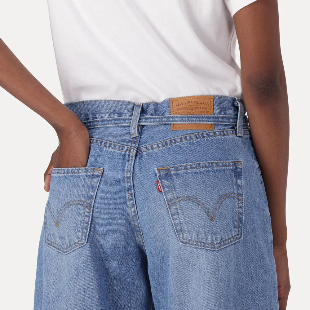 LEVI'S® WOMEN'S XL STRAIGHT - MED INDIGO - WORN IN