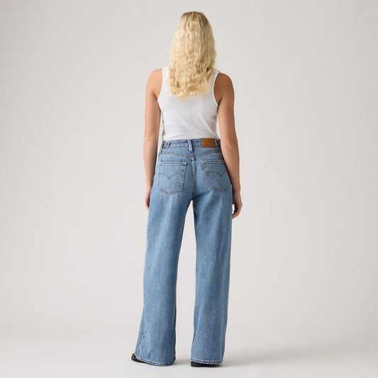 Levi's® Women's Cinch Wide-Leg Jeans - Med Indigo - Worn In