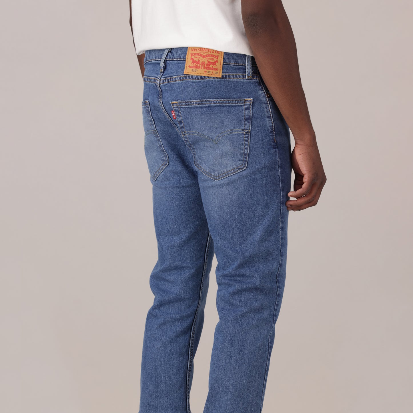LEVI'S® MEN'S 510™ SKINNY JEANS - MED INDIGO - WORN IN