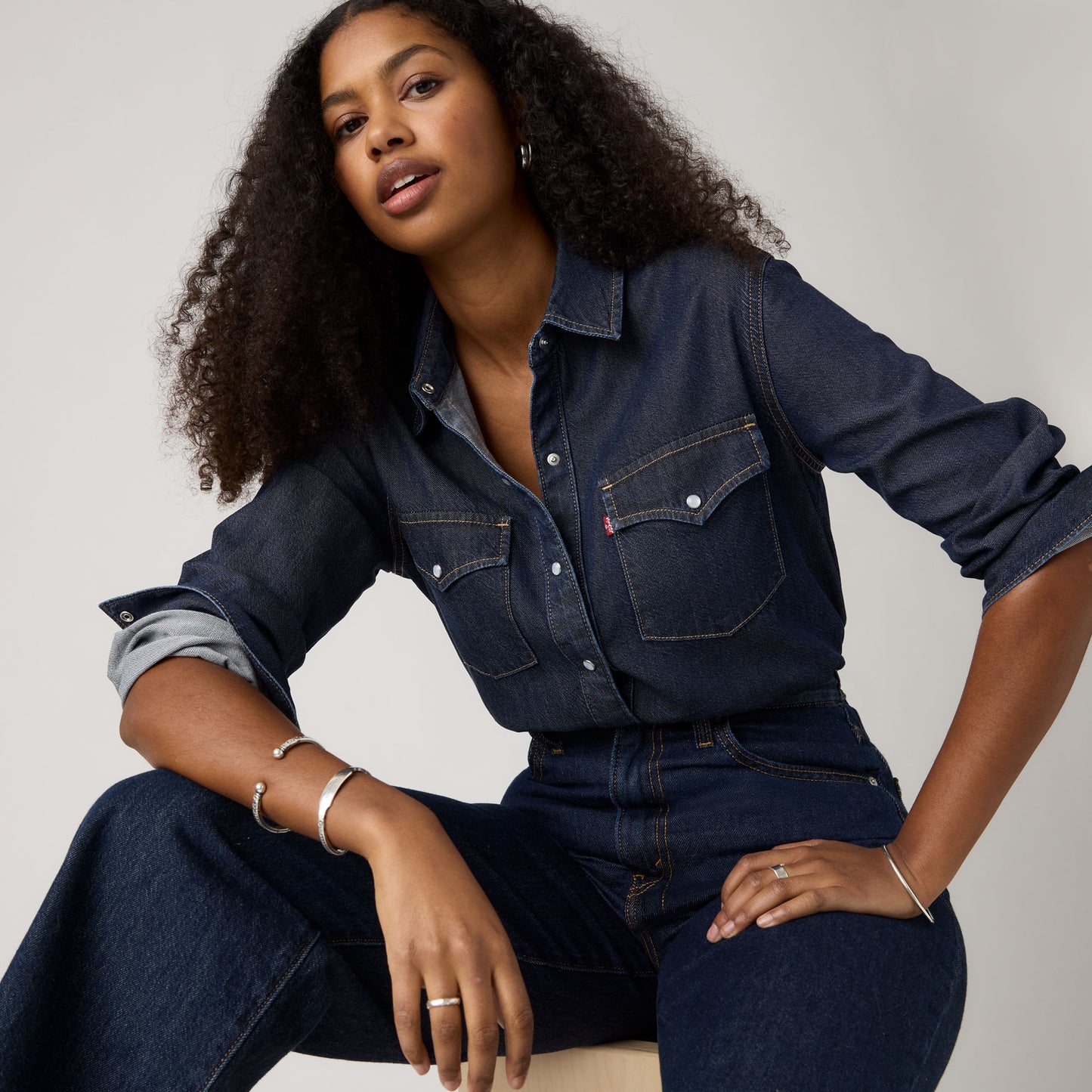 LEVI'S® WOMEN'S EVANS RELAXED WESTERN SHIRT - MULTI-COLOR