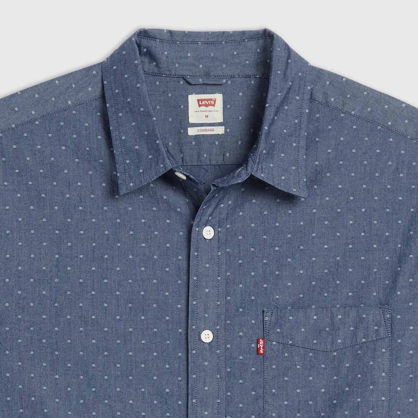 LEVI'S® MEN'S CLASSIC POCKET STANDARD FIT SHIRT - DARK INDIGO - FLAT FINISH