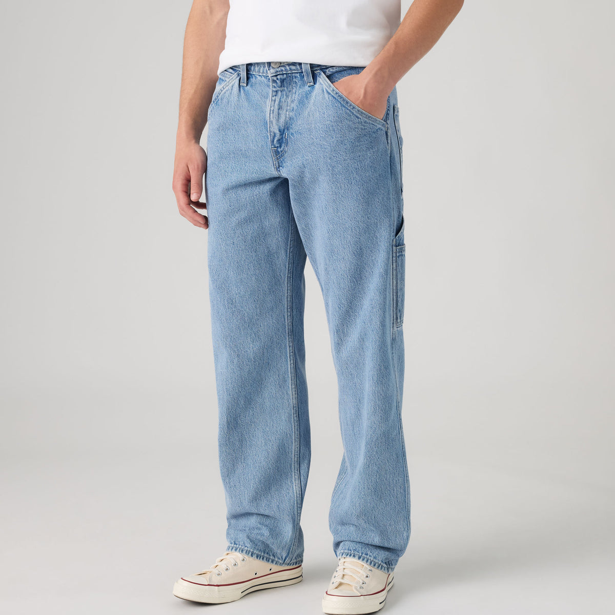 LEVI'S® MEN'S 555™ RELAXED CARPENTER - MED INDIGO - FLAT FINISH