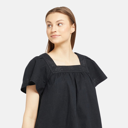 LEVI'S® WOMEN'S AMBRE BABYDOLL TANK - BLACK