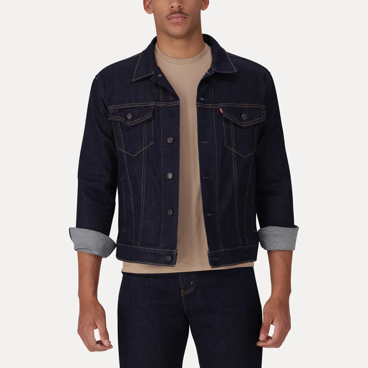 LEVI'S® MEN'S TRUCKER JACKET - DARK INDIGO - FLAT FINISH