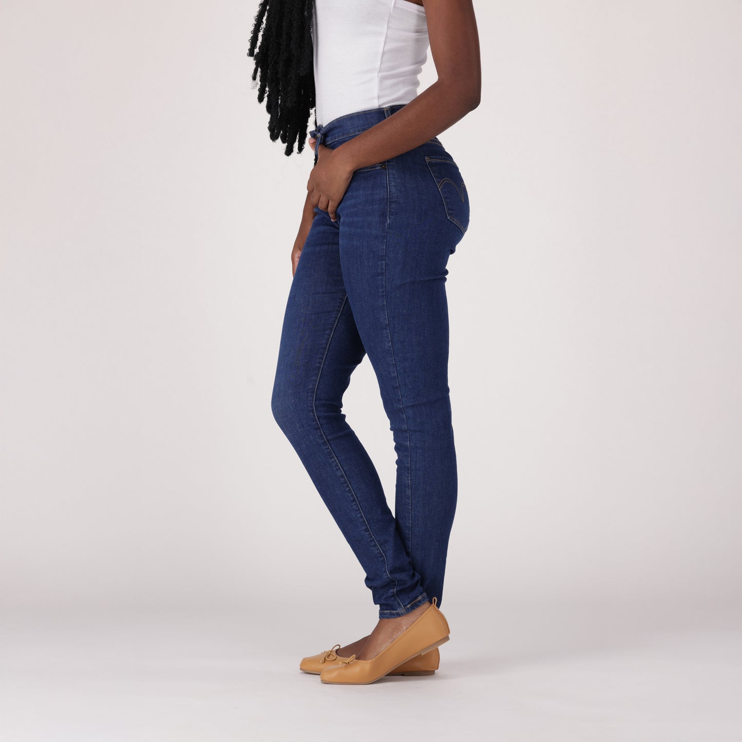 LEVI'S® CURVY HIGH-RISE SUPERSKINNY - DARK INDIGO - WORN IN
