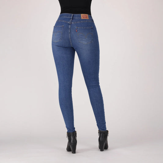 LEVI'S® CURVY SUPER SKINNY - DARK INDIGO - WORN IN