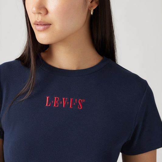LEVI'S® WOMEN'S GRAPHIC ESSENTIAL SPORTY TEE - BLUE