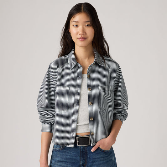 LEVI'S® WOMEN'S TINI LONG-SLEEVE UTILITY SHIRT - MULTI-COLOR