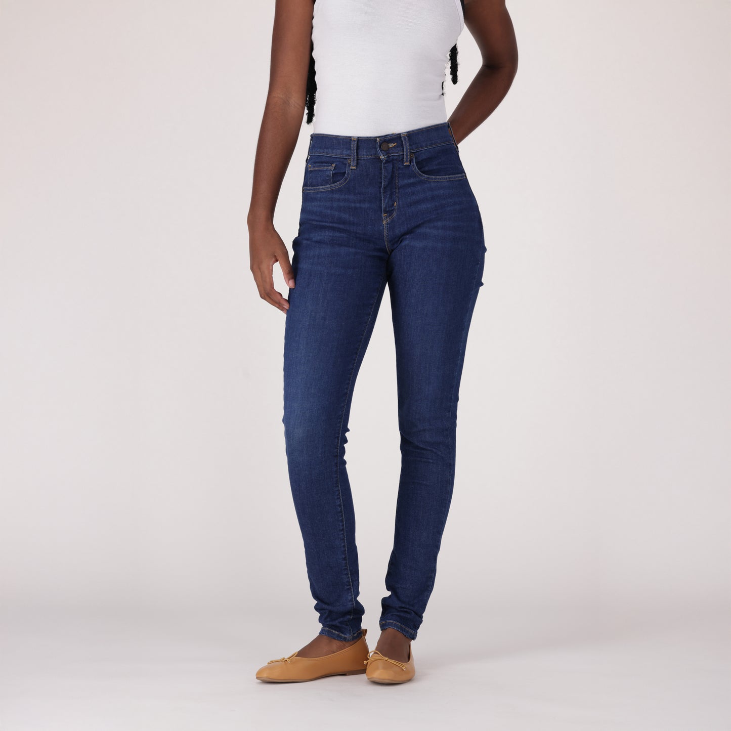LEVI'S® CURVY HIGH-RISE SUPERSKINNY - DARK INDIGO - WORN IN