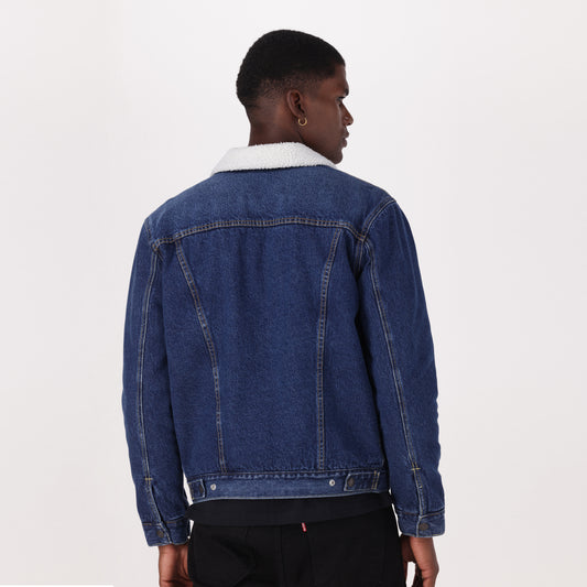 LEVI'S® MEN'S TYPE III SHERPA TRUCKER JACKET - GREEN