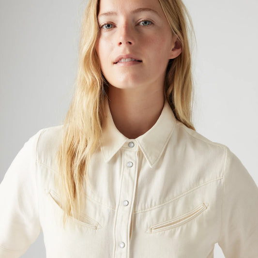 LEVI'S® WOMEN'S RINOA CAMP SHIRT - WHITE