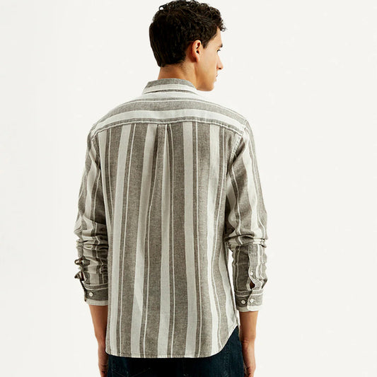 LEVI'S®MEN'S STRIPED SLIM FIT LINEN SHIRT - MULTI COLOUR