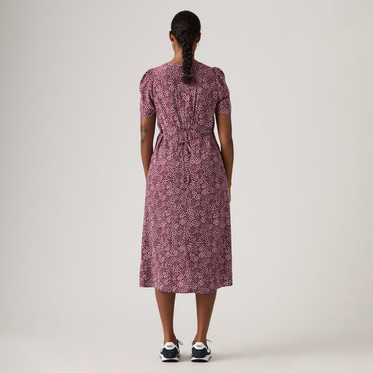 LEVI'S® WOMEN'S PAOLA SHORT-SLEEVE MIDI DRESS - MULTI COLOUR