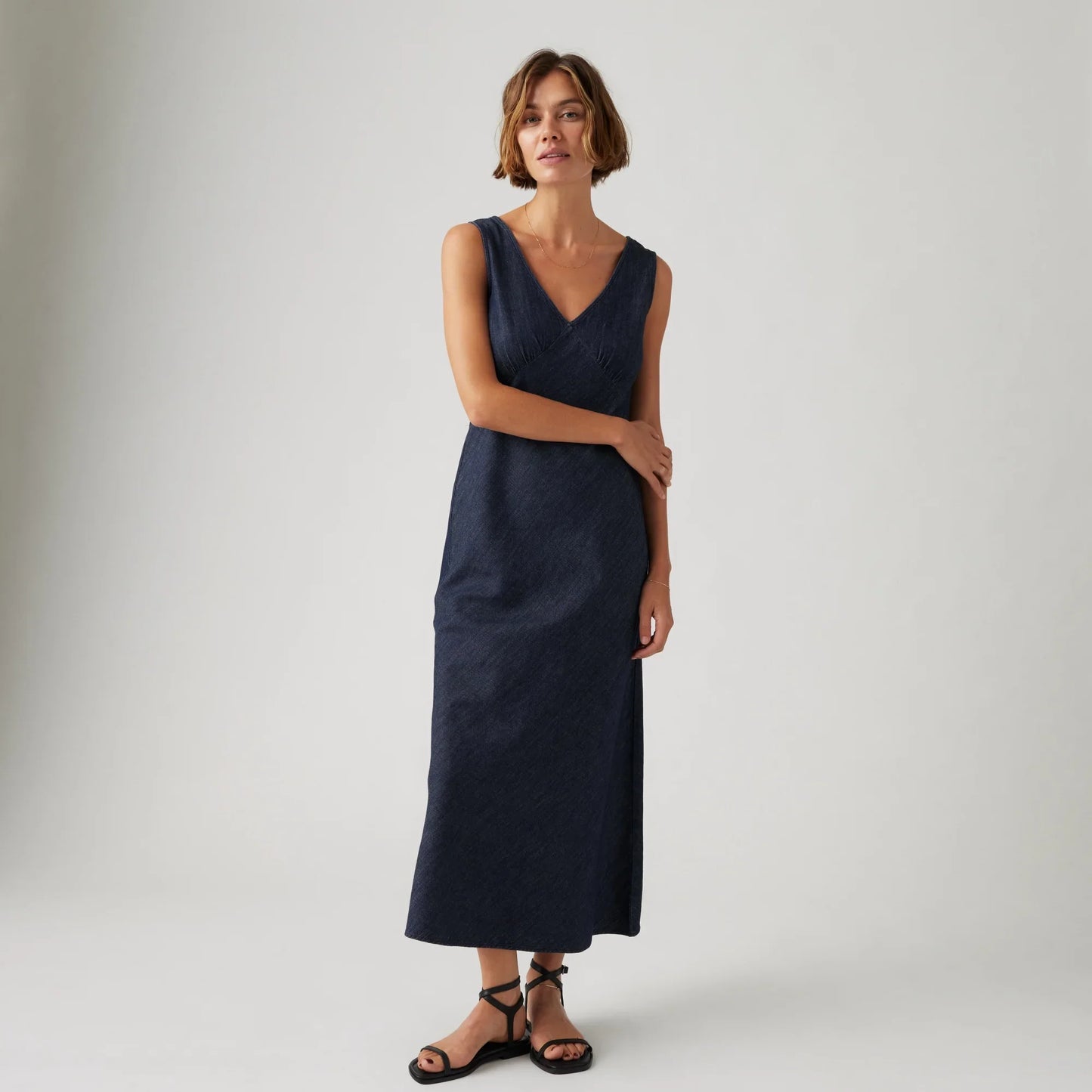 LEVI'S® WOMEN'S ATALIA SLIP DRESS - DARK INDIGO - FLAT FINISH