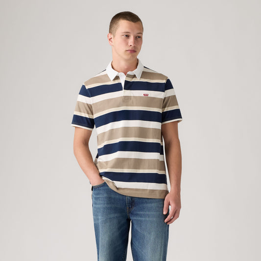 LEVI'S® MEN'S CLASSIC SHORT-SLEEVE RUGBY SHIRT - MULTI-COLOR