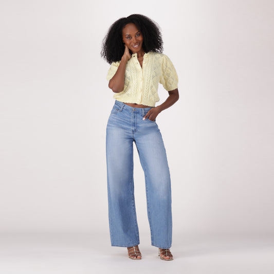 LEVI'S® WOMEN'S CINCH BAGGY JEANS - MED INDIGO - WORN IN