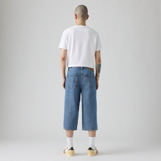 LEVI'S® MEN'S TWISTED BAGGY CAPRIS - MED INDIGO - FLAT FINISH