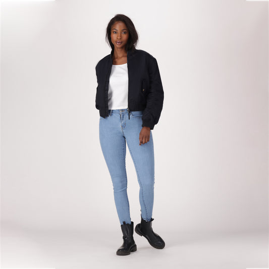 LEVI'S® WOMEN'S CURVY SKINNY - MED INDIGO - WORN IN