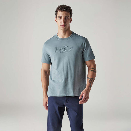 LEVI'S® MEN'S EMBROIDERED REGULAR FIT T-SHIRT - BLUE