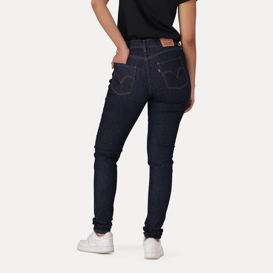 LEVI'S® WOMEN'S CURVY HIGH-RISE SUPER SKINNY - DARK INDIGO - FLAT FINISH