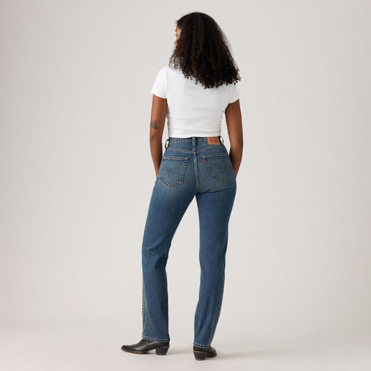 LEVI'S® WOMEN'S 501® CURVE JEANS - MED INDIGO - WORN IN