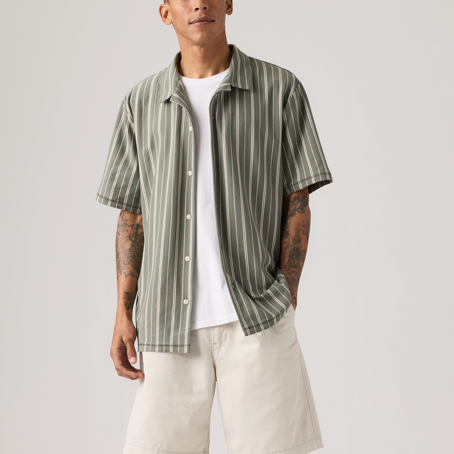 LEVI'S® MEN'S KNIT CAMP SHIRT - MULTI COLOUR