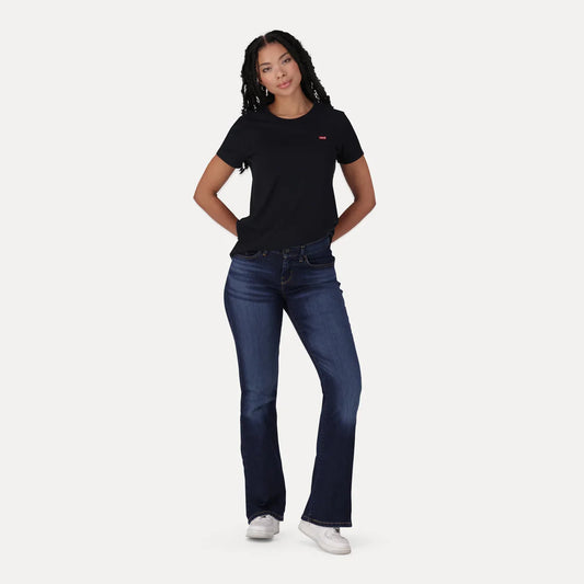 LEVI'S® WOMEN'S CURVY FLARE - DARK INDIGO - WORN IN