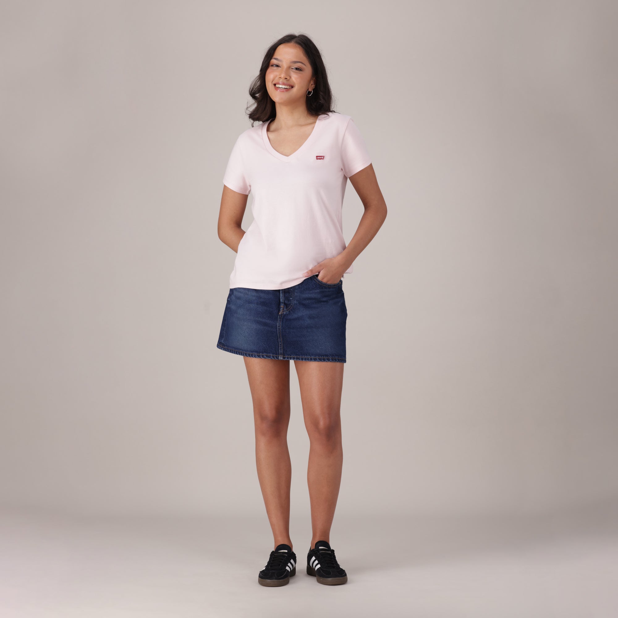 LEVI’S® WOMEN'S ICON SKIRT - DARK INDIGO - WORN IN
