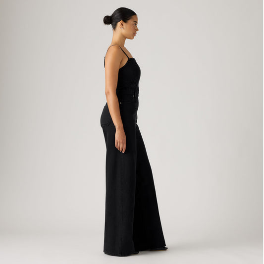 LEVI'S® WOMEN'S SEAMED JUMPSUIT - MED INDIGO - WORN IN