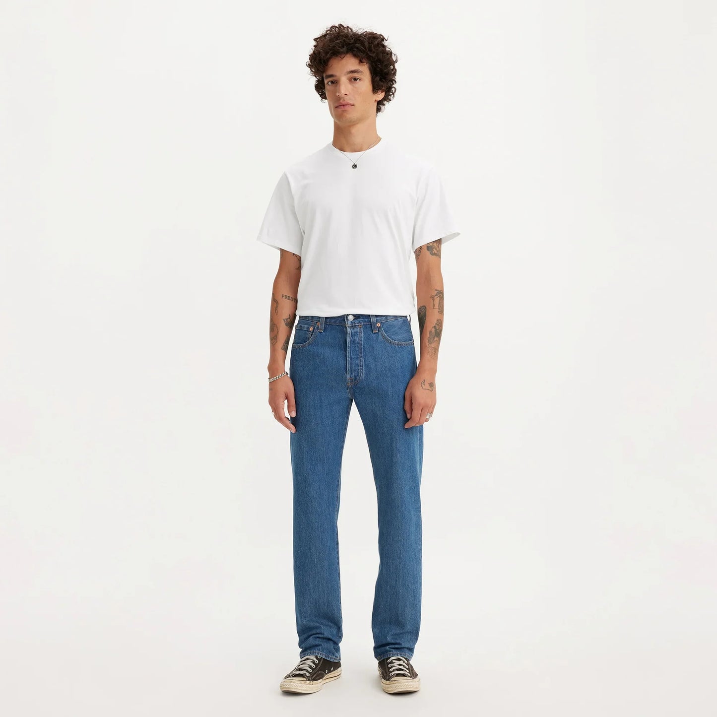 LEVI'S® MEN'S 501® ORIGINAL JEANS - MED INDIGO - FLAT FINISH
