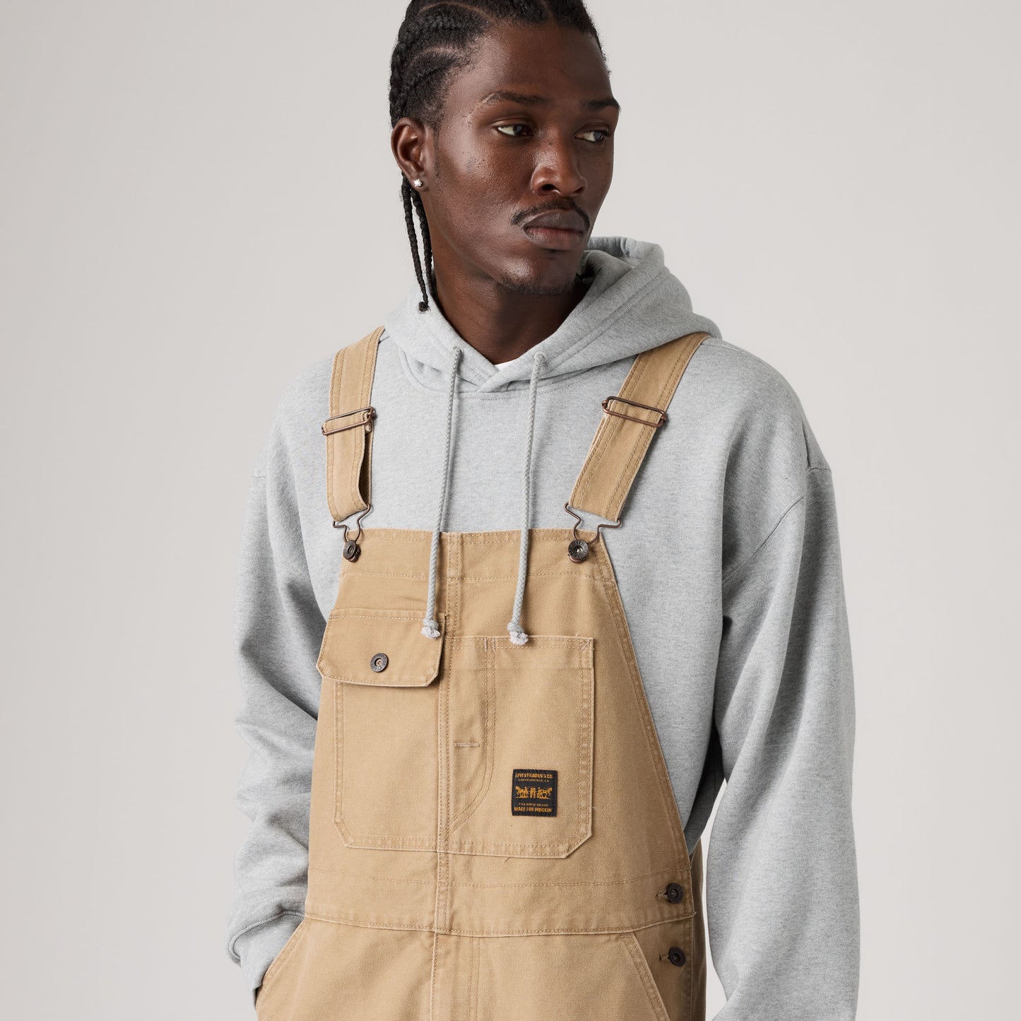 LEVI'S® MEN'S LOOSE OVERALLS - BROWNS