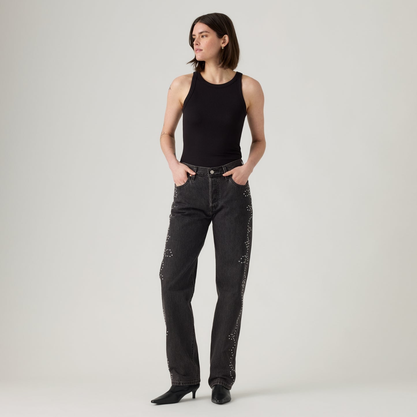 LEVI'S® WOMEN'S 501® '90S JEANS - MED INDIGO - WORN IN