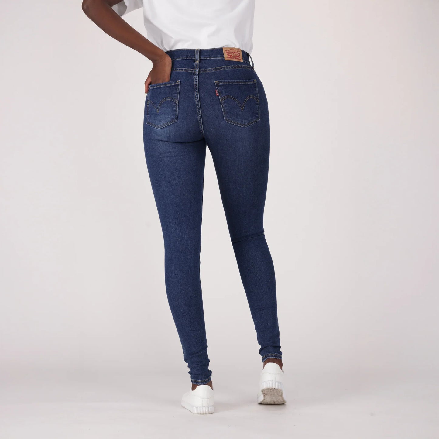 LEVI'S® WOMEN'S CURVY SUPER SKINNY - DARK INDIGO - WORN IN