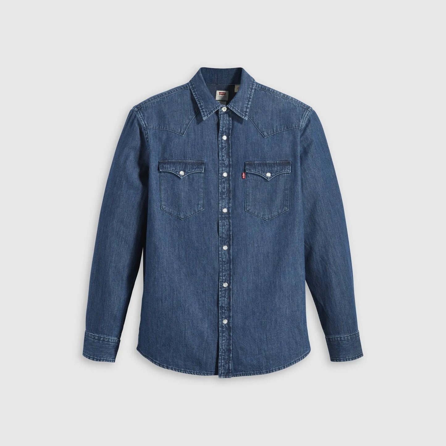 LEVI'S® MEN'S CLASSIC STANDARD FIT WESTERN SHIRT - DARK INDIGO - FLAT FINISH