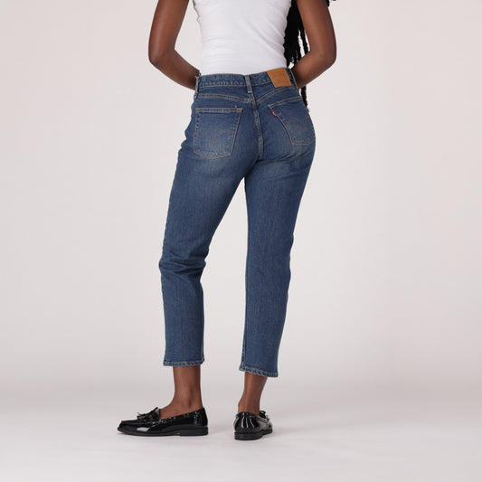LEVI'S® WOMEN'S WEDGIE STRAIGHT JEANS - MED INDIGO - WORN IN
