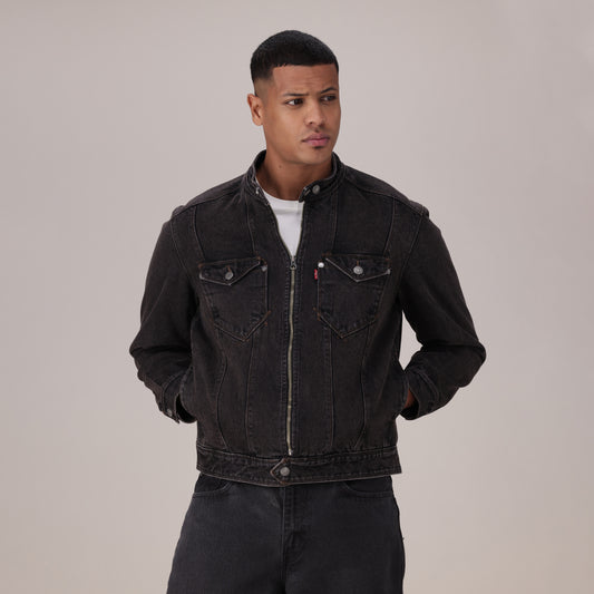 LEVI'S® MEN'S TWISTED MOTO JACKET - BLACK