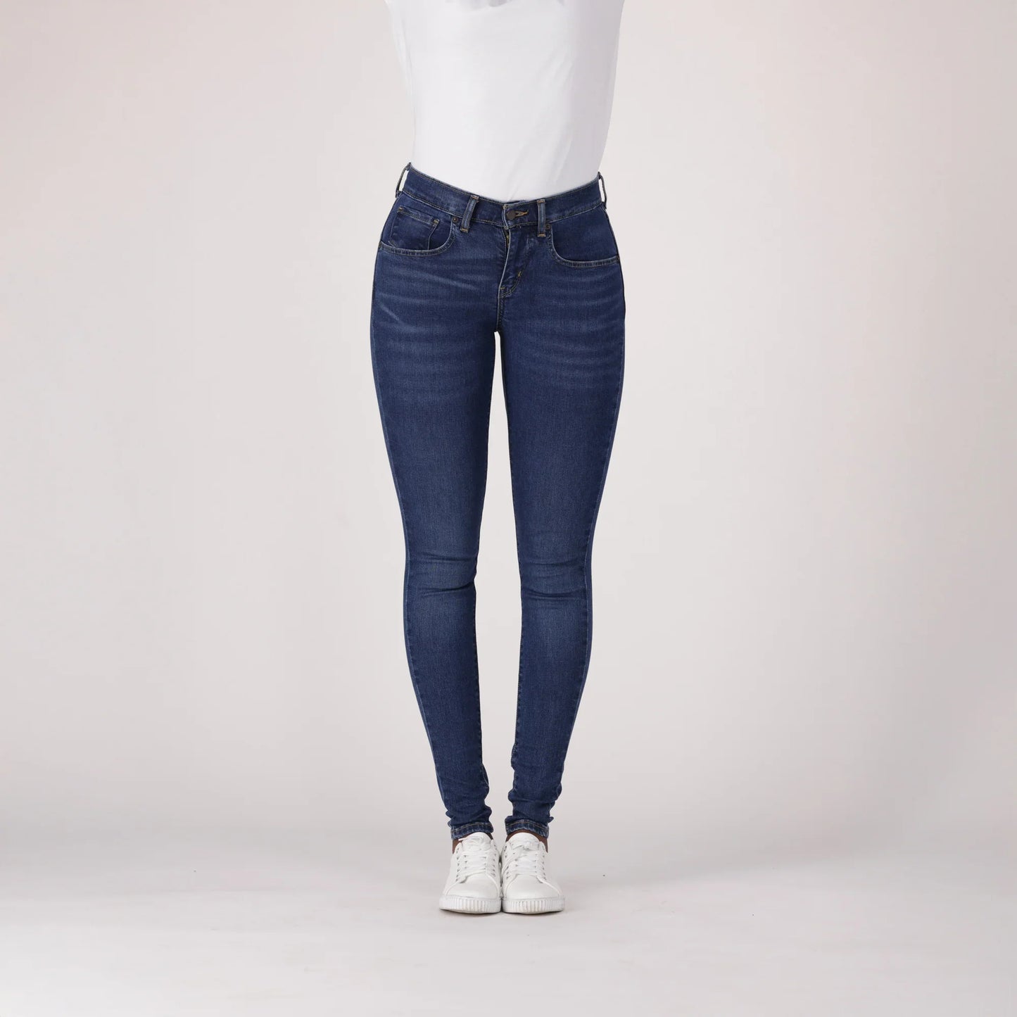 LEVI'S® WOMEN'S CURVY SUPER SKINNY - DARK INDIGO - WORN IN