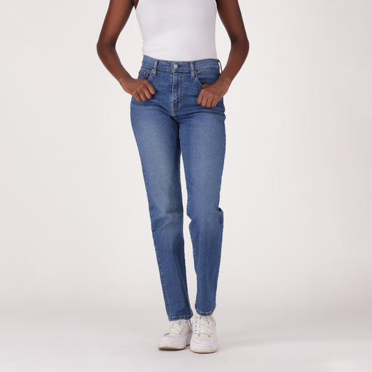 LEVI'S® WOMEN'S WEDGIE SLIM JEANS - MED INDIGO - WORN IN