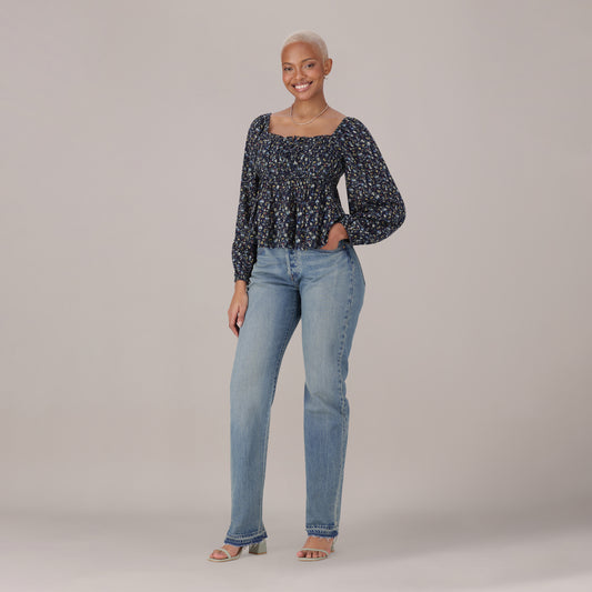LEVI'S® WOMEN'S 501® CURVE JEANS - MED INDIGO - WORN IN