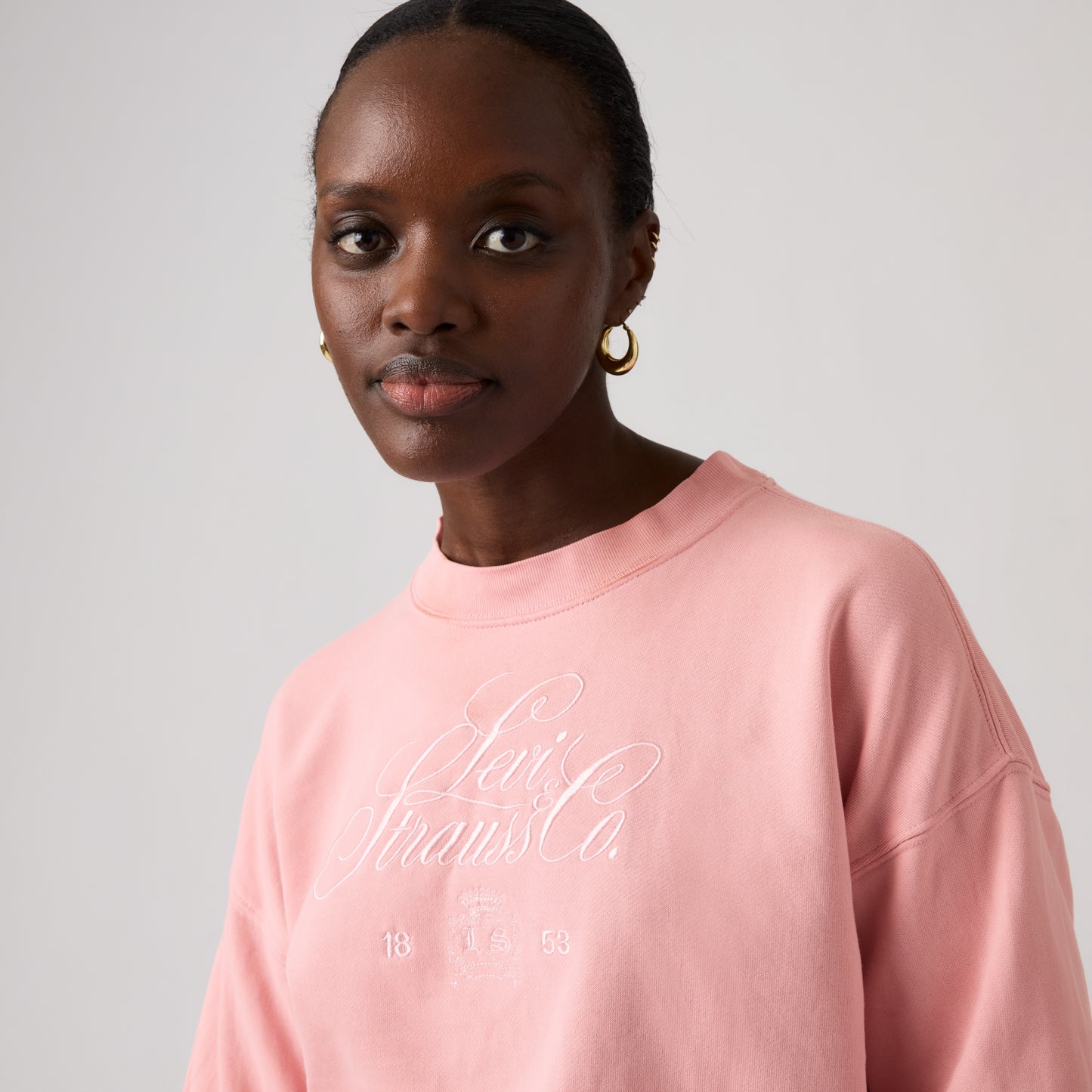 LEVI'S® WOMEN'S GRAPHIC VINTAGE BOXY SWEATSHIRT - PINK