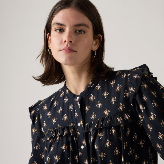 LEVI'S® WOMEN'S GIANNA LONG-SLEEVE BLOUSE - MULTI COLOUR