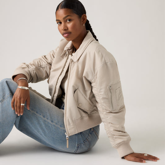 LEVI'S® WOMEN'S BOWIE CROPPED BOMBER JACKET - MULTI COLOUR