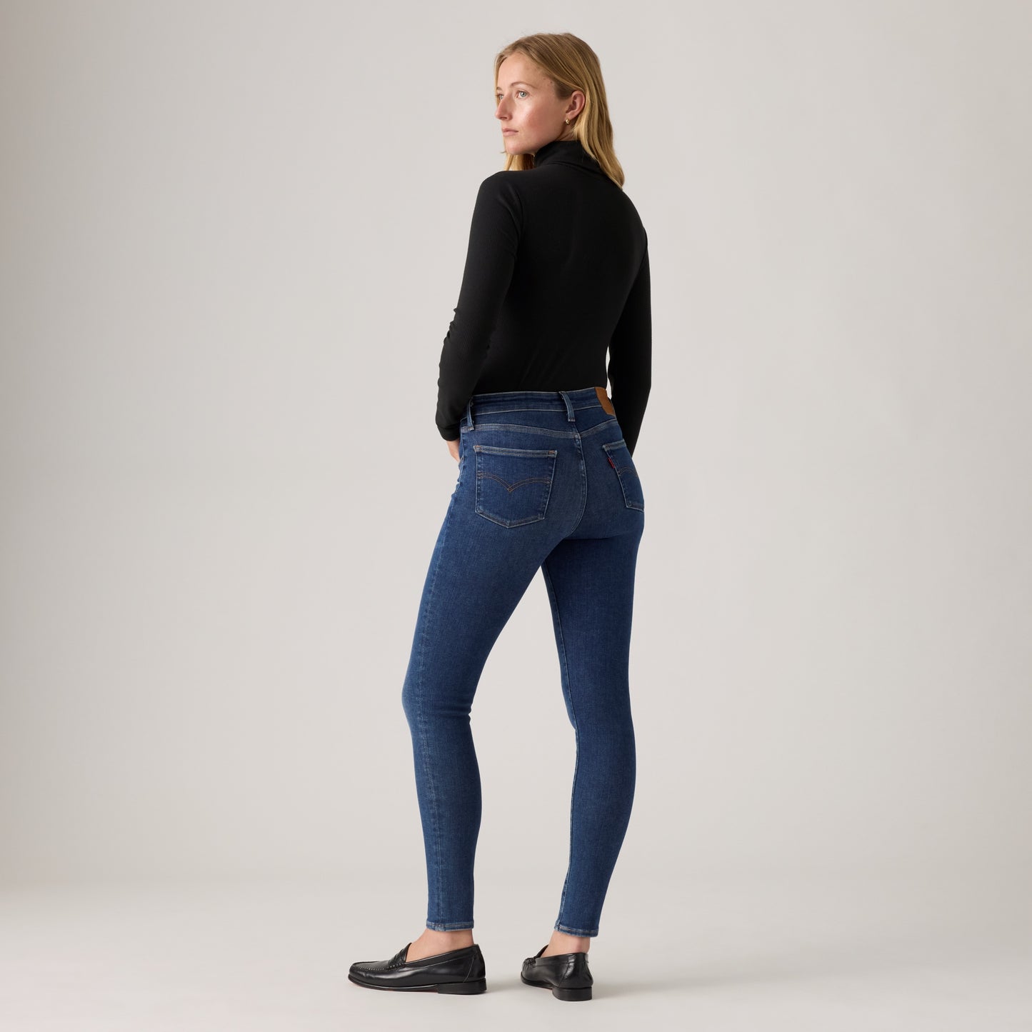 LEVI’S® WOMEN'S 721 HIGH-RISE SKINNY JEANS - DARK INDIGO - WORN IN