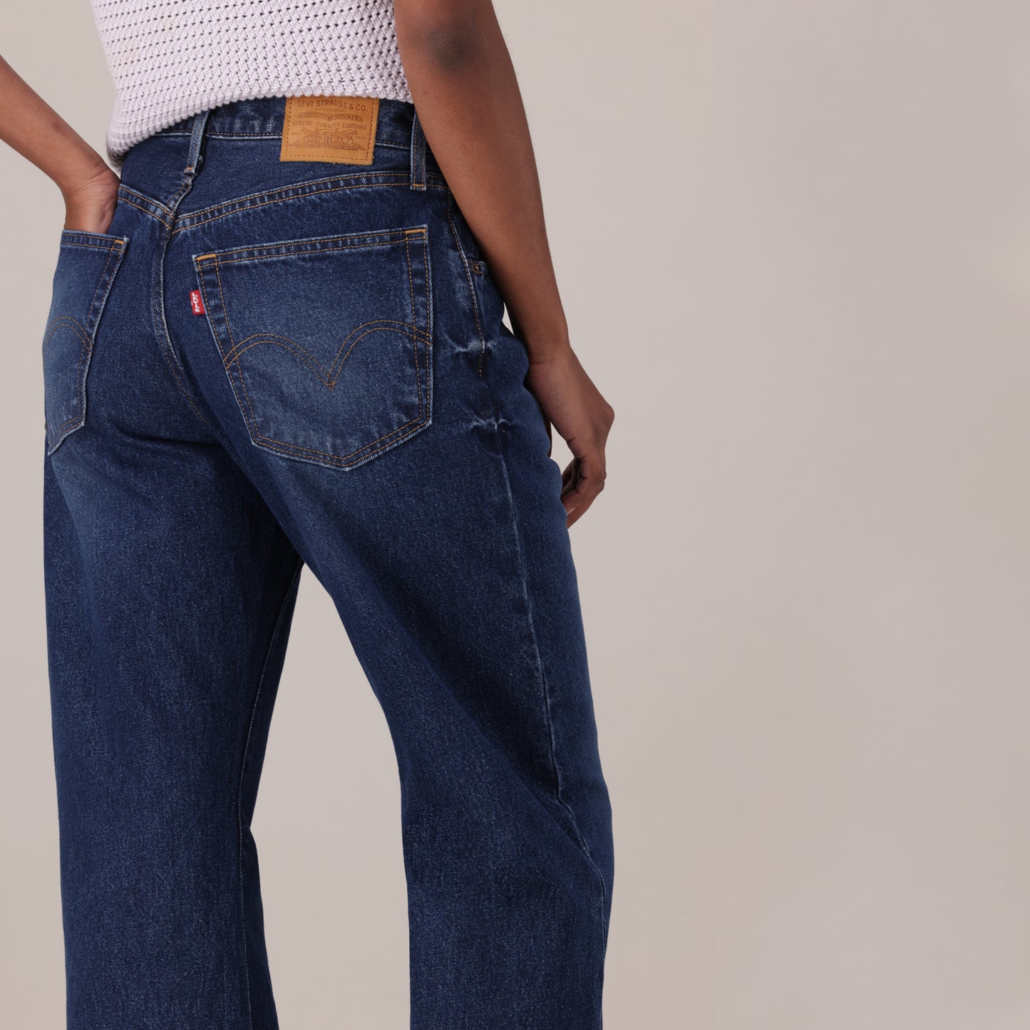 LEVI'S® WOMEN'S LOOSE BOOT JEANS - DARK INDIGO - WORN IN