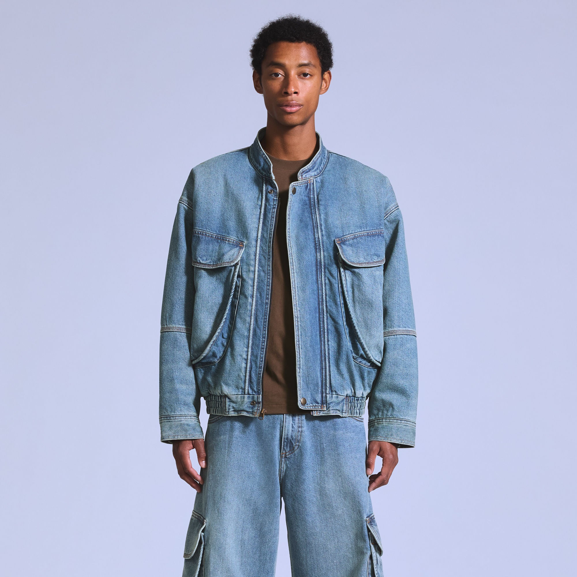LEVI'S® BLUE TAB™ MEN'S DENIM BOMBER JACKET - BLUE