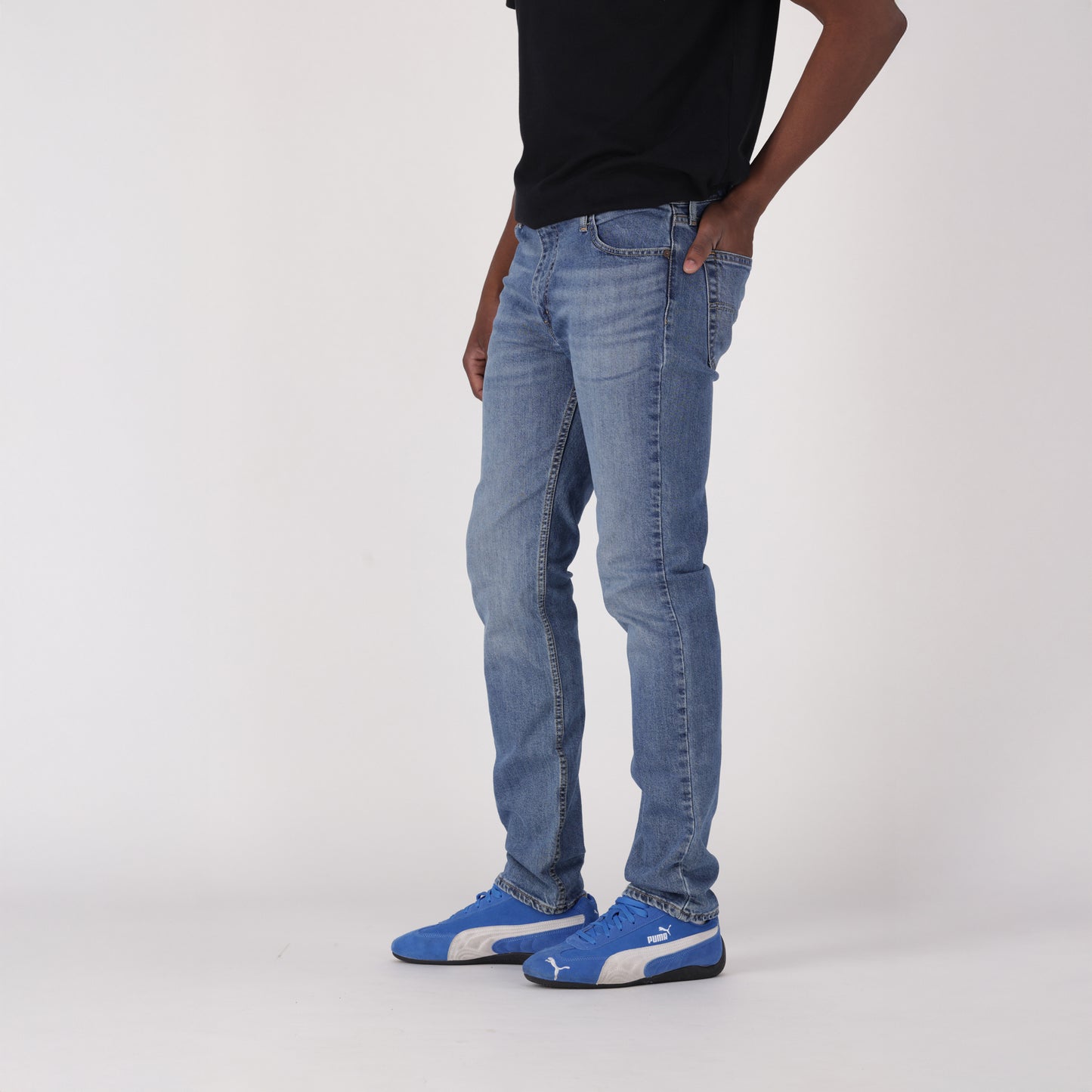 LEVI'S® MEN'S 511™ SLIM JEANS - MED INDIGO - WORN IN